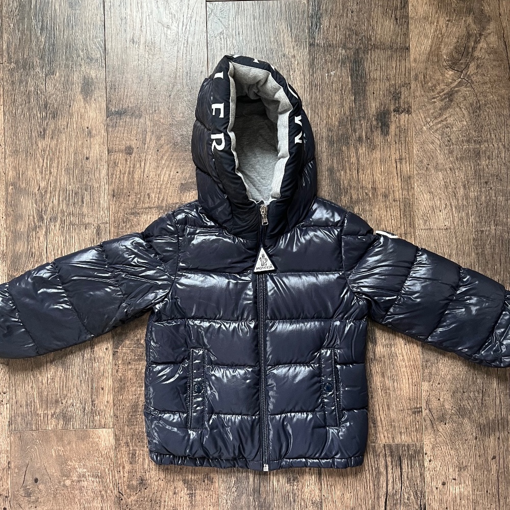 Moncler Kids Navy Puffer Jacket